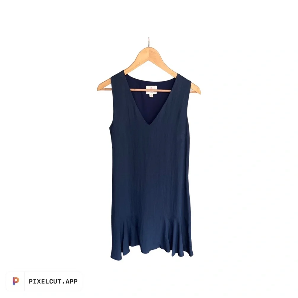 Julie Brown Navy Blue Shift Dress, Sz 4 - Picture 2 of 2